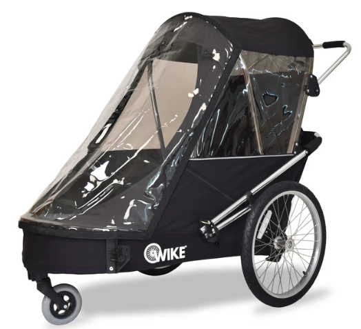 Wike Special Needs Large Bike Trailer (BLACK) - includes Stroller & Jogging Kit